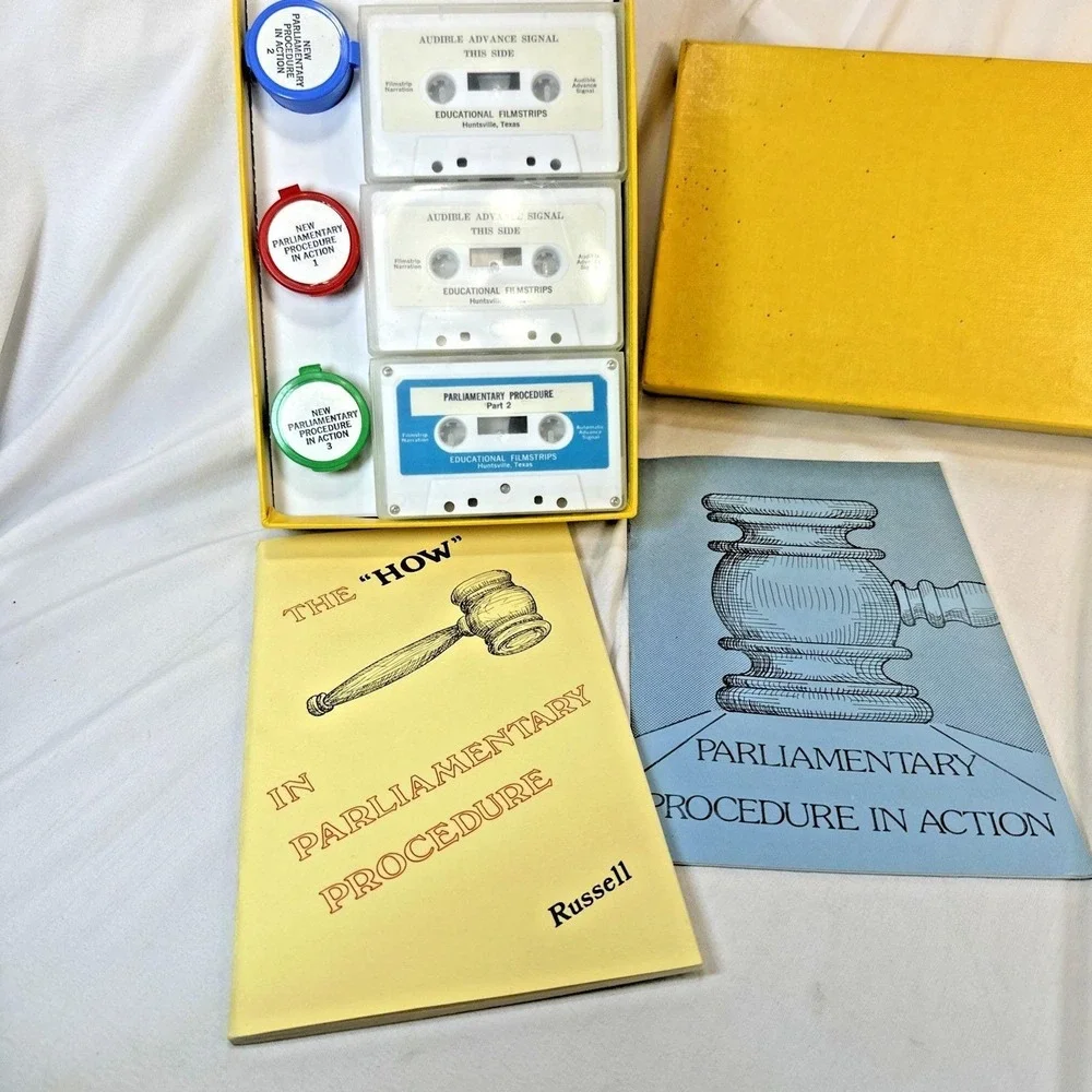 VTG Educational Multimedia Kit Russell Parliamentary Procedure NIB w/ Filmstips
